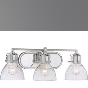 Minka Lavery Chrome Glass Vanity Light